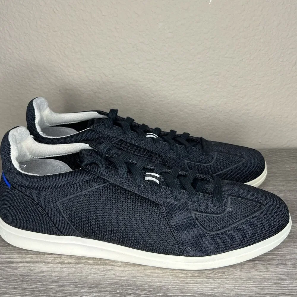 Rothy's Men's Lace Up Sneakers RS01 Men's Size 12 Black